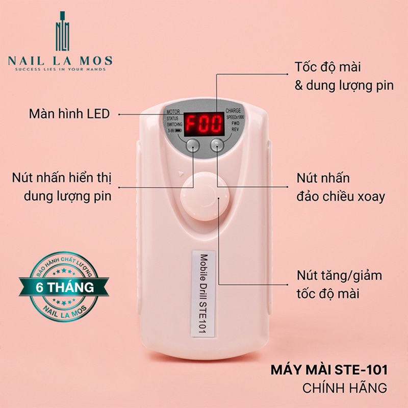 Máy Mài Móng Tích Điện STEN 101 (bảo hành 6 tháng)
