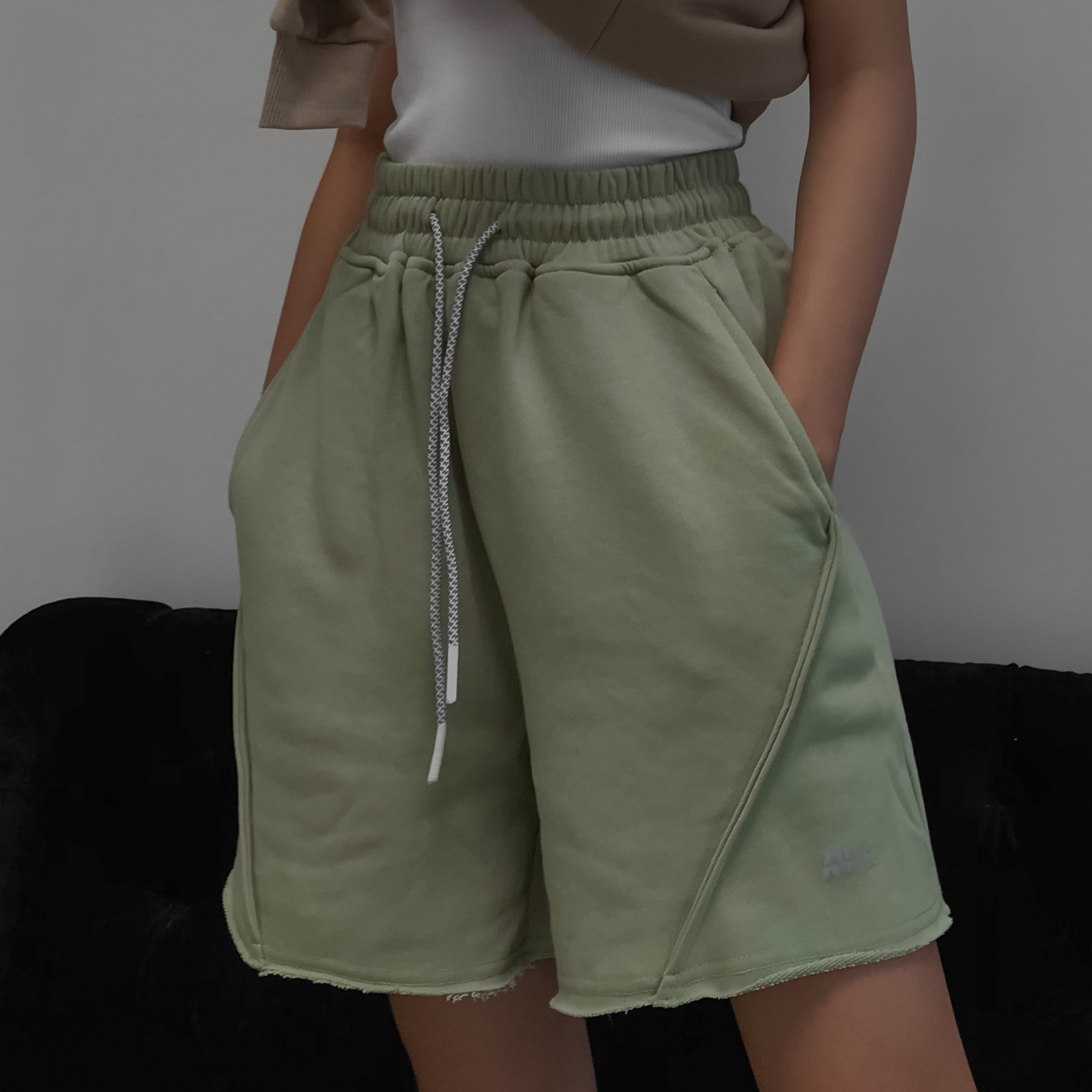 Quần short thun lửng RYACTIVE - LOUNGE SHORT AVOCADO