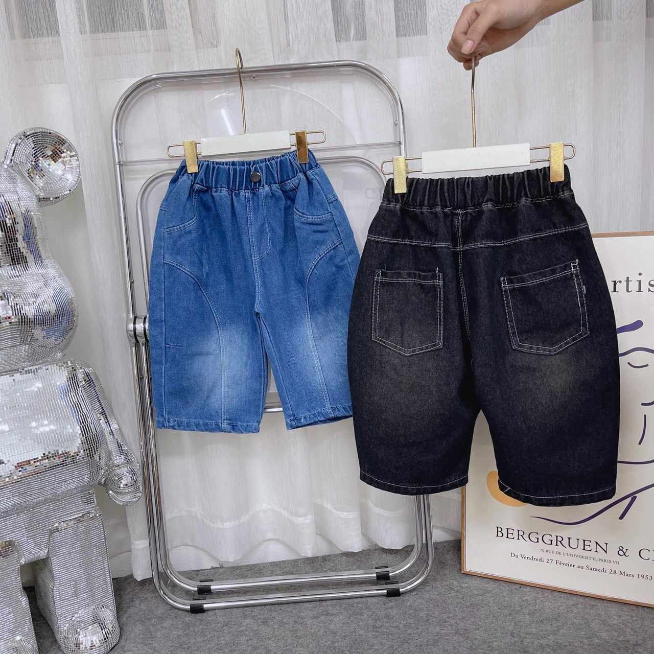Quần jeans ngắn/ sort cho bé trai 7-35kg