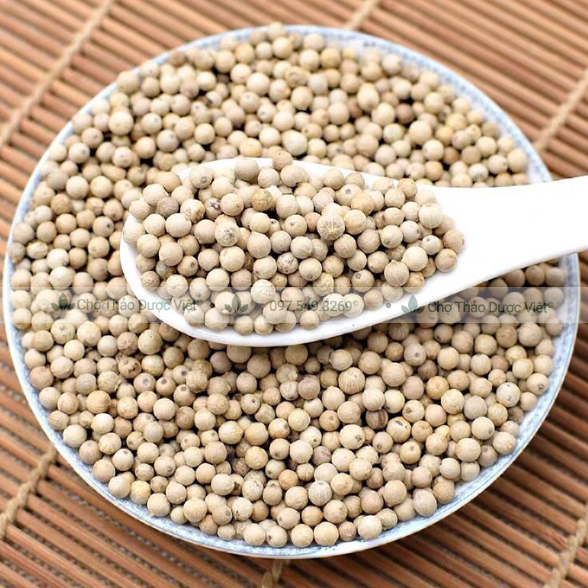 Hạt tiêu trắng 100g, tiêu sọ Phú Quốc cay thơm, gia vị tẩm ướp chế biến món ăn, kho, xào, chiên