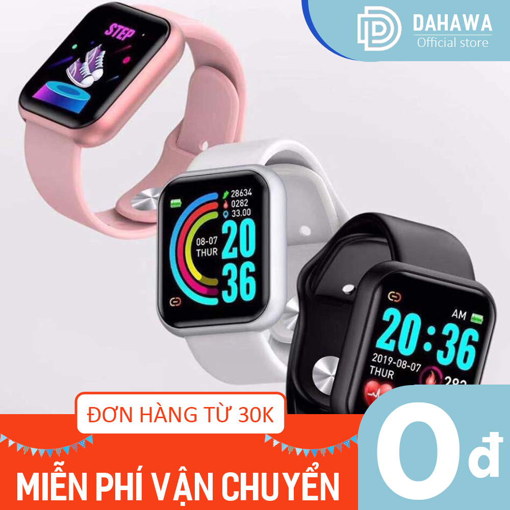 Đồng hồ thông minh Smart Watch cực hot Y68, Kết nối BIuetooth, hiển thị thông minh kỹ thuật số, theo dõi sức khỏe