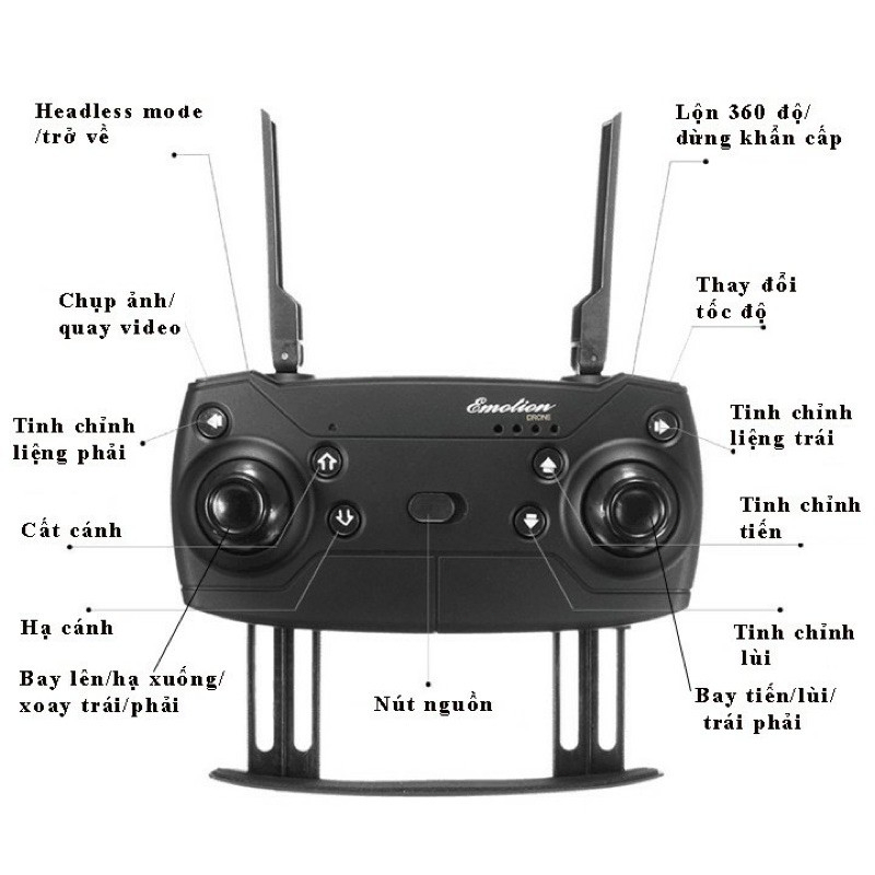 Flycam E58 wifi, camera 4K, tặng túi đựng ( có thể độ lên pin 1200mah)