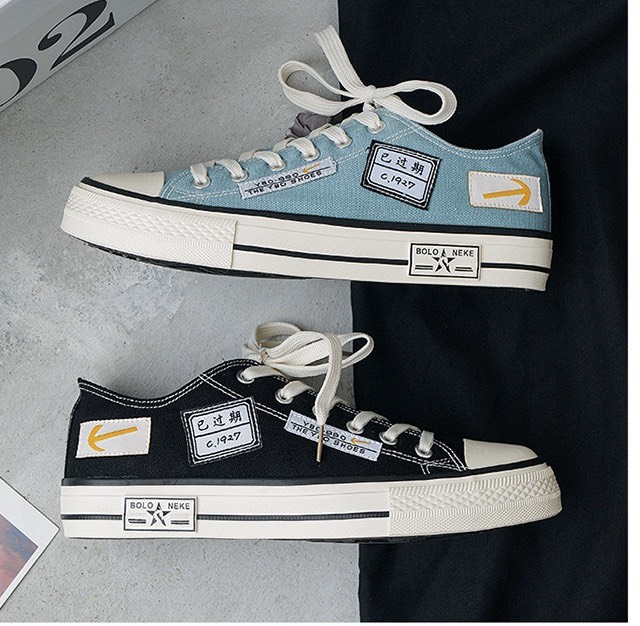 Giày nam sneaker thể thao CV C1927 sườn phối chữ mũi tên mới độc