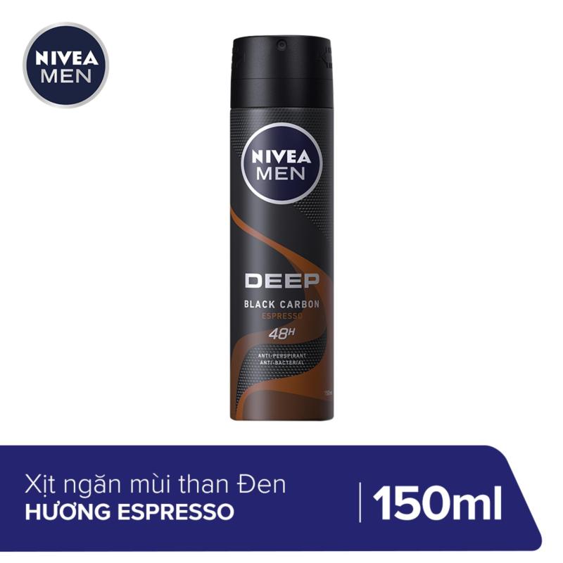 Xịt ngăn mùi Nivea Than Đen Hương Espresso 150ML - 85367 nhập khẩu