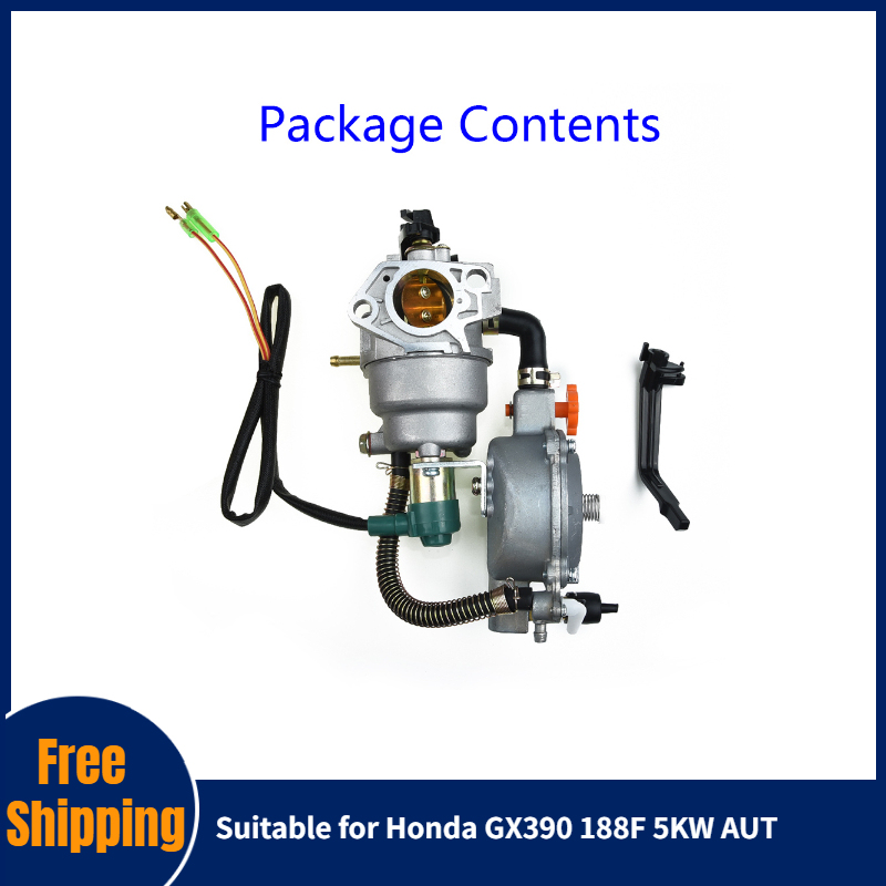 Bộ Chế Hòa Khí Kép Comforhome 1 Bộ Chế Hòa Khí Cho Honda GX390 188F 5KW AUT Choke LPG NG Xăng Xe Máy