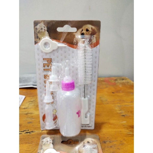 Bộ bình sữa dành cho chó mèo con.