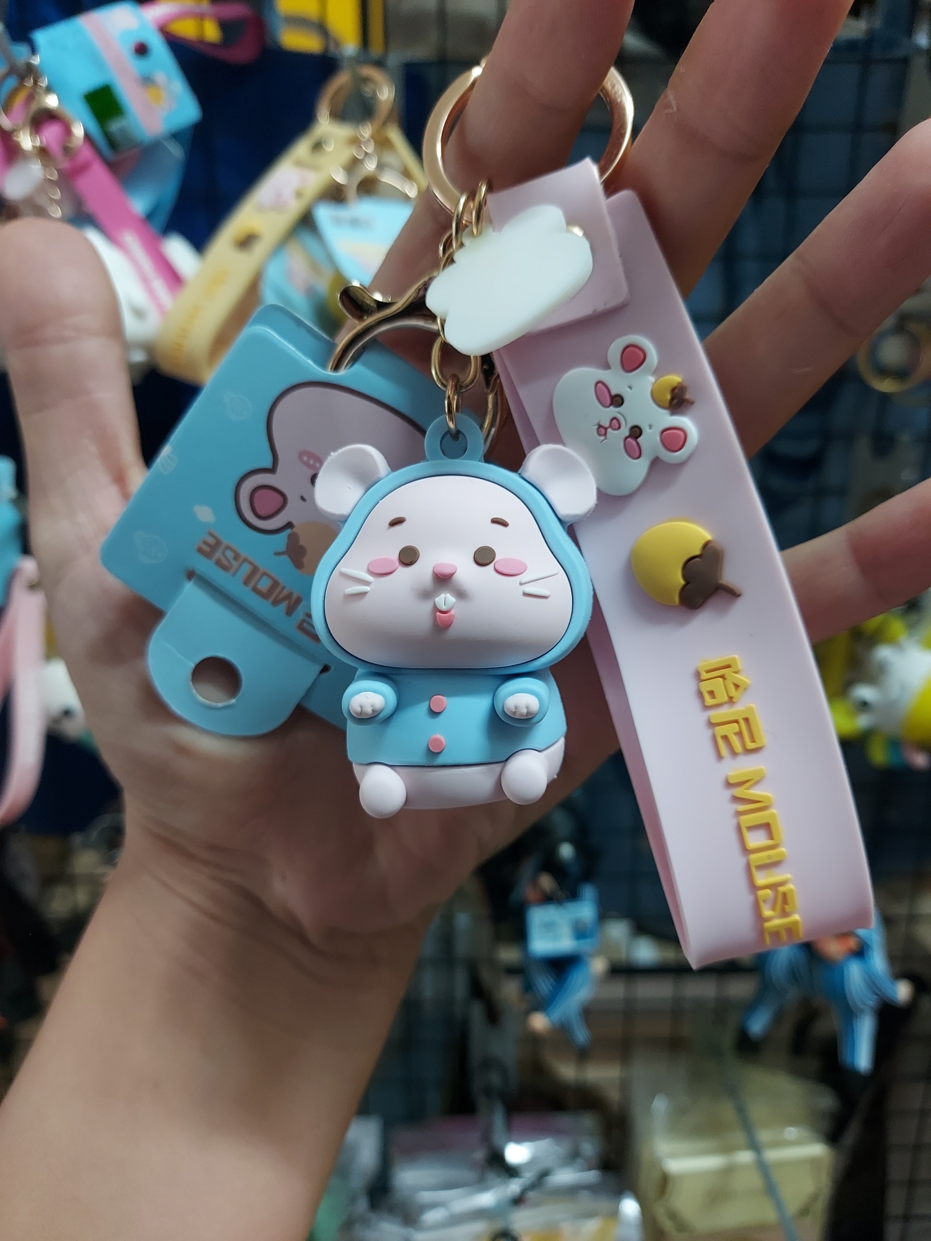 móc khóa treo balo, chìa khóa siêu dễ thương