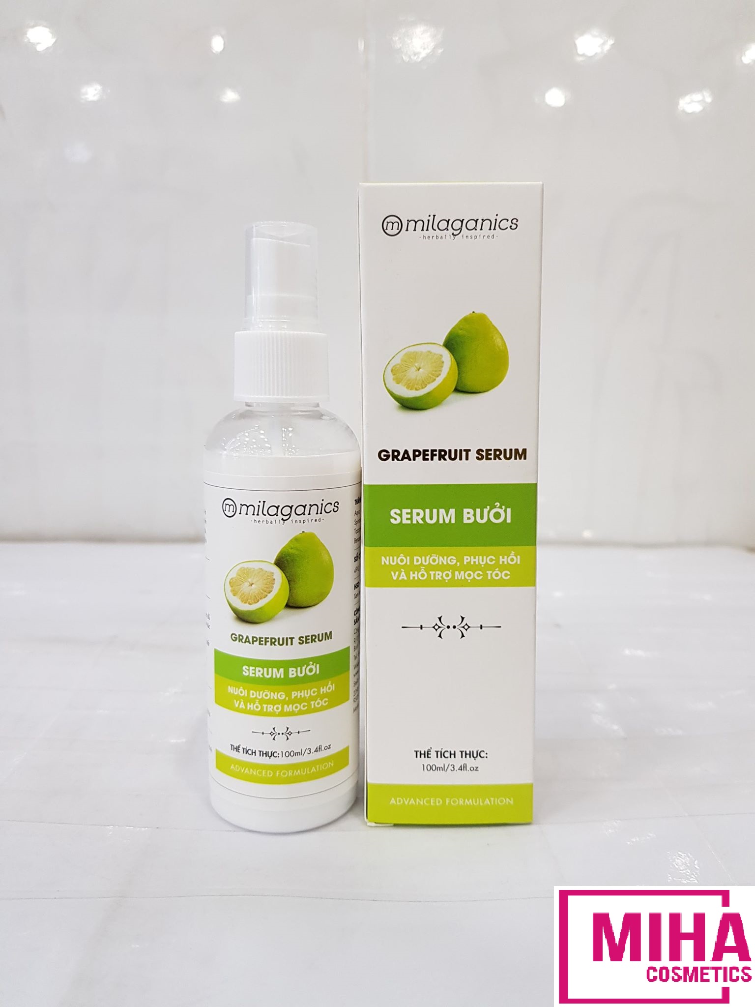 [HCM]Serum Bưởi MILAGANICS 100ml Ngăn Rụng Và Kích Thích Mọc Tóc