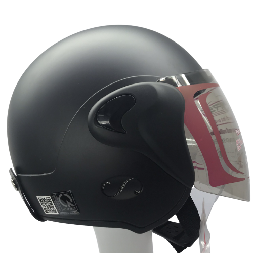 Mũ bảo hiểm GRS A318K đen - Vòng đầu 57cm - Nón bảo hiểm trùm đầu nam - Nón bảo hiểm trùm đầu nữ - Nón bảo hiểm trùm đầu GRS