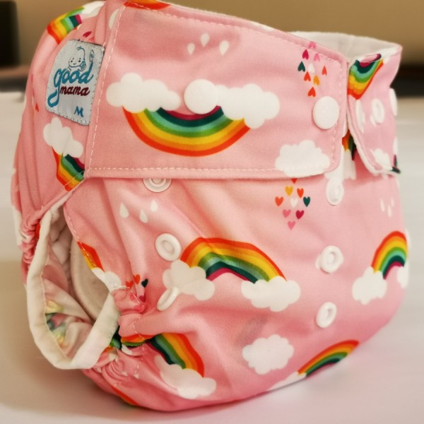 Bỉm Vải Goodmama Siêu Chống Tràn size M(3-12kg) Size L(10-17kg)