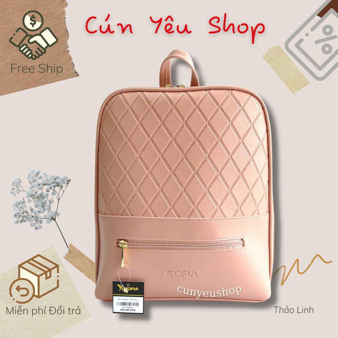 Balo SOFIA Cunyeushop đựng vừa A4 BA90