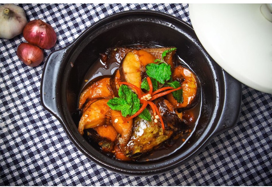 Nồi đất kho thịt cá có nắp kính kiếng ( Size 1 lít / 1.5 lít / 2lít / 2.5lít / 3lít ) - Nồi đất kho tộ kho thịt cá