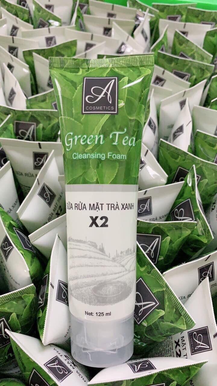 sữa rửa mặt trà xanh X2