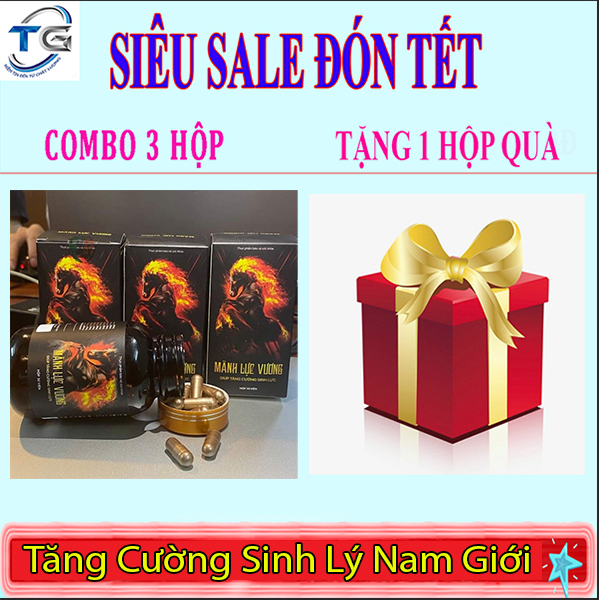Combo 3 hộp mãnh lực vương - tăng cường sinh lực- hộp 30 viên
