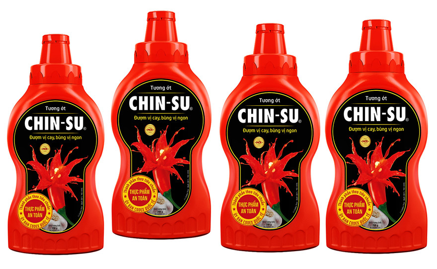 Combo 4 Chai Tương Ớt Chinsu Chai 250gr