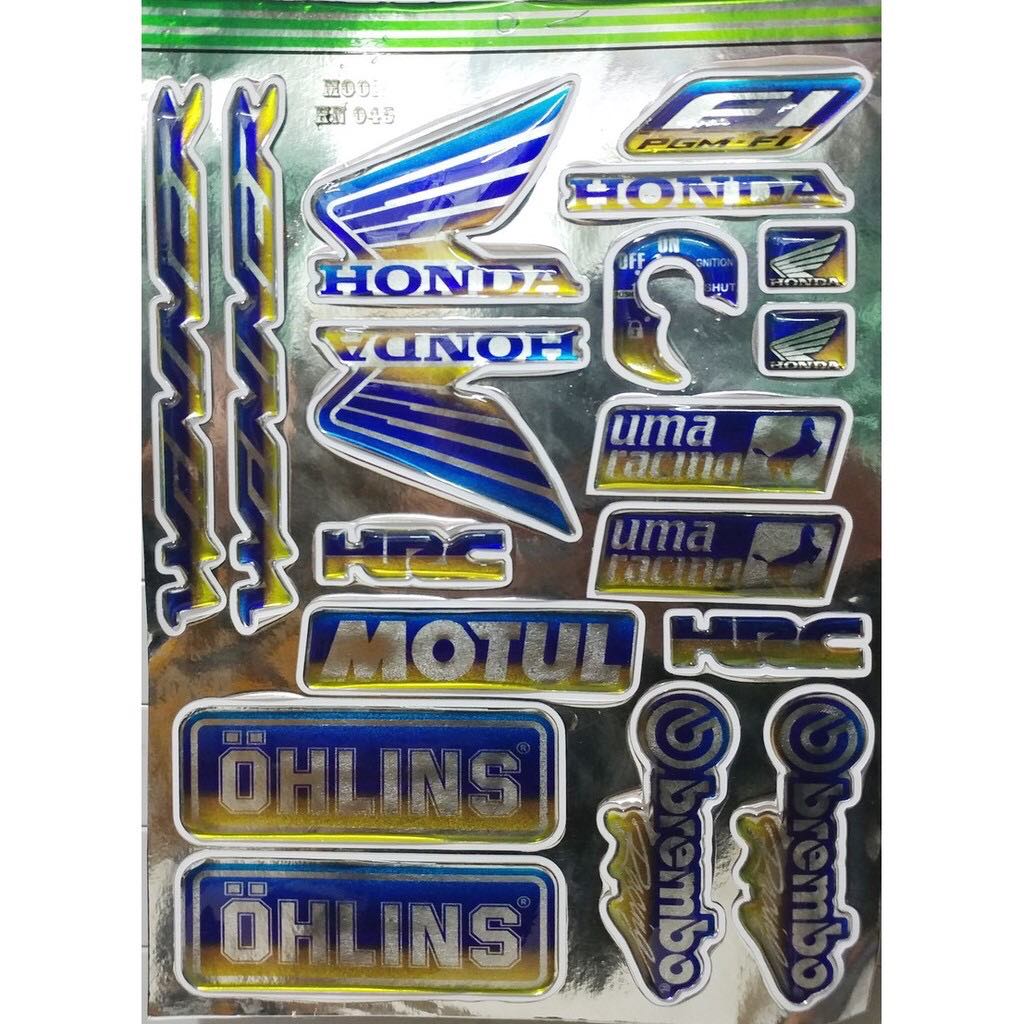 Bộ decal tem xe winner nổi