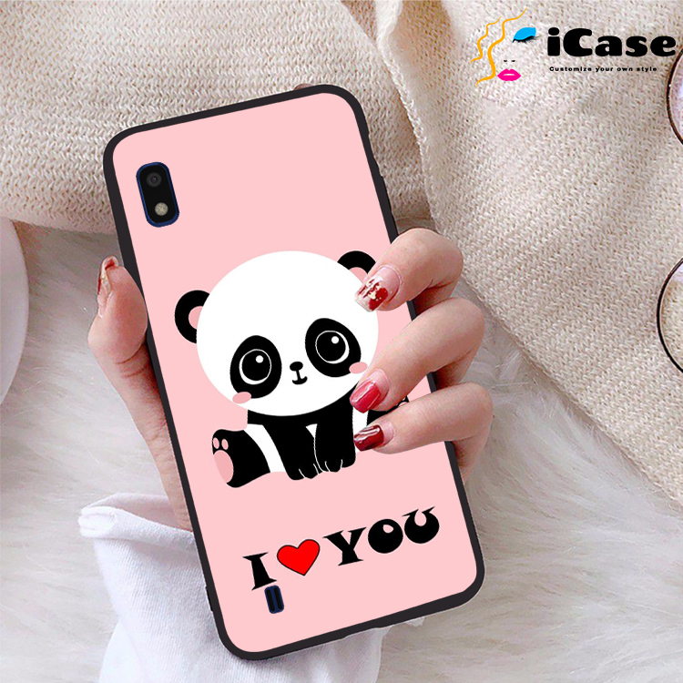 Ốp lưng Samsung Galaxy A10 viền dẻo TPU BST Panda