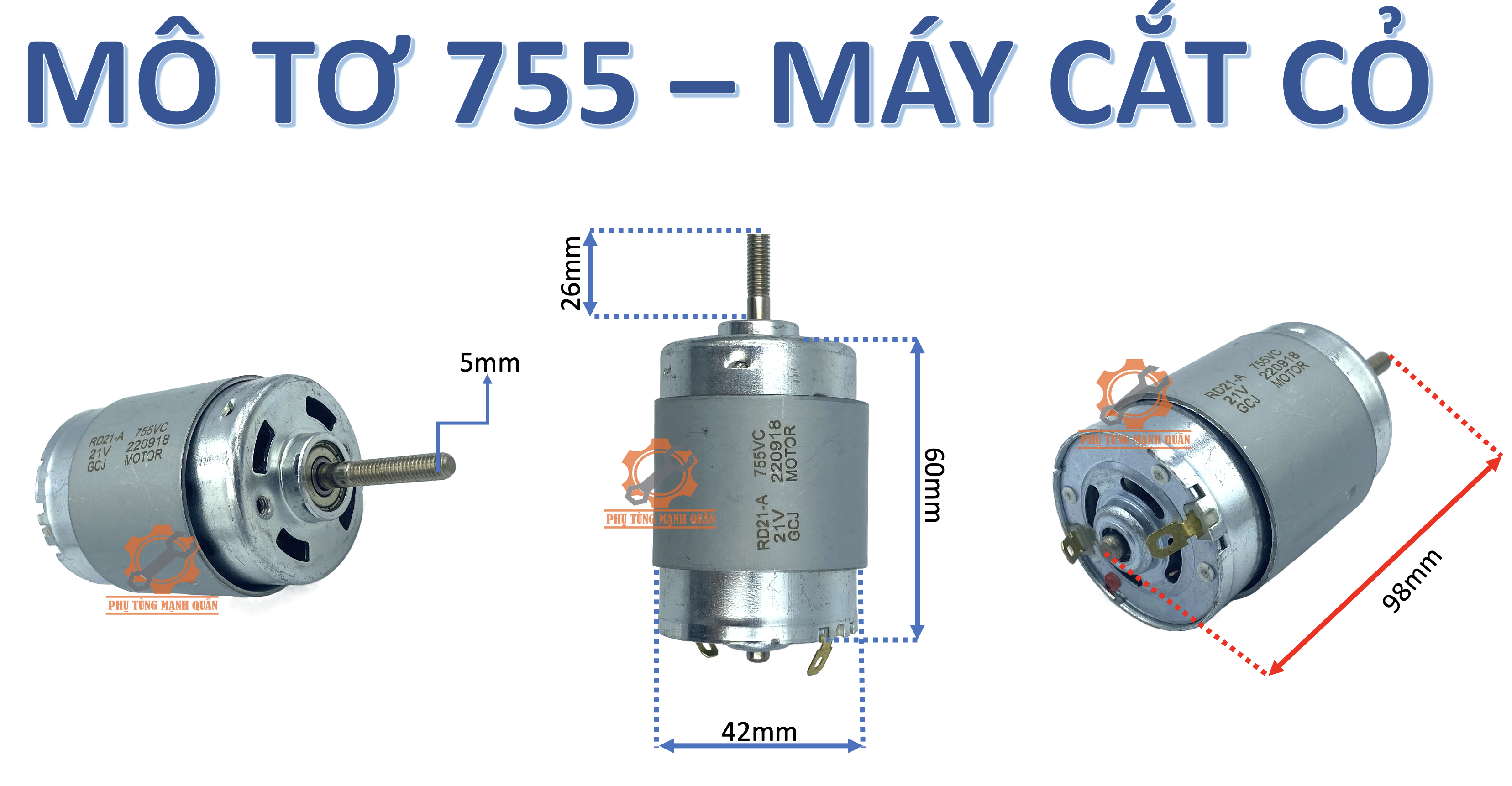 motor/động cơ máy khoan pin 550-12v/21v /775-18v/755-cắt cỏ