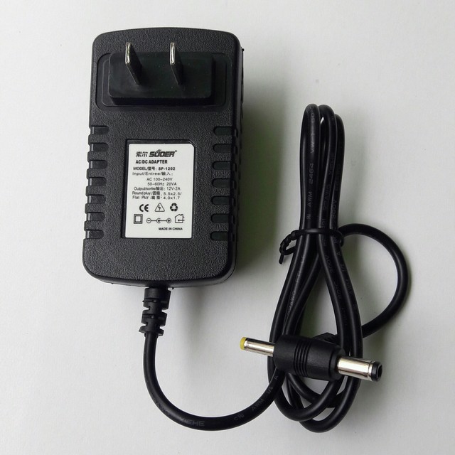 [HCM]Adapter 12V - 2A . 2 Jack cắm Suoer SP - 1202
