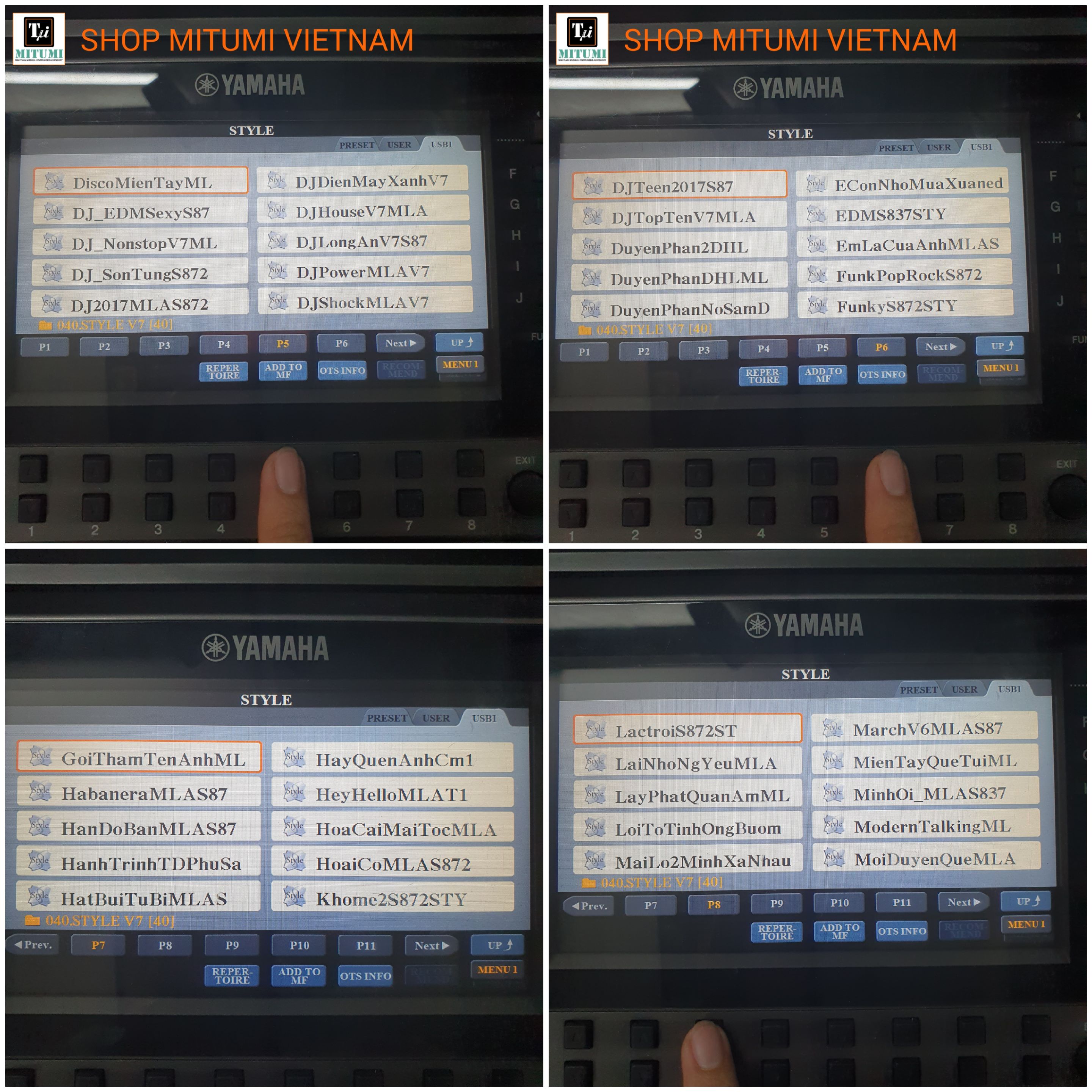 Usb Dữ liệu Sampler Đàn Yamaha Psr -S770