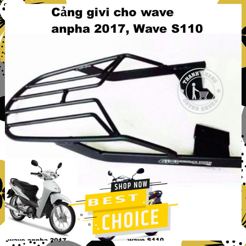[HCM]cảng sau wave a 2017 wave S110 givi Thanh Khang 006000668 (Đen) Sản Phẩm Chất Lượng Gian Hàng Uy Tín Giá Cả Cực Tốt Mua Ngay.
