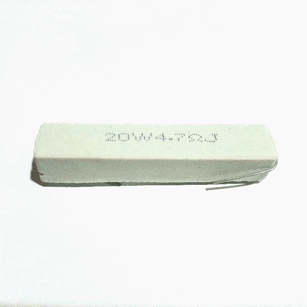 1 con trở sứ - trở công suất 20w 4.7ohm - 20w47j