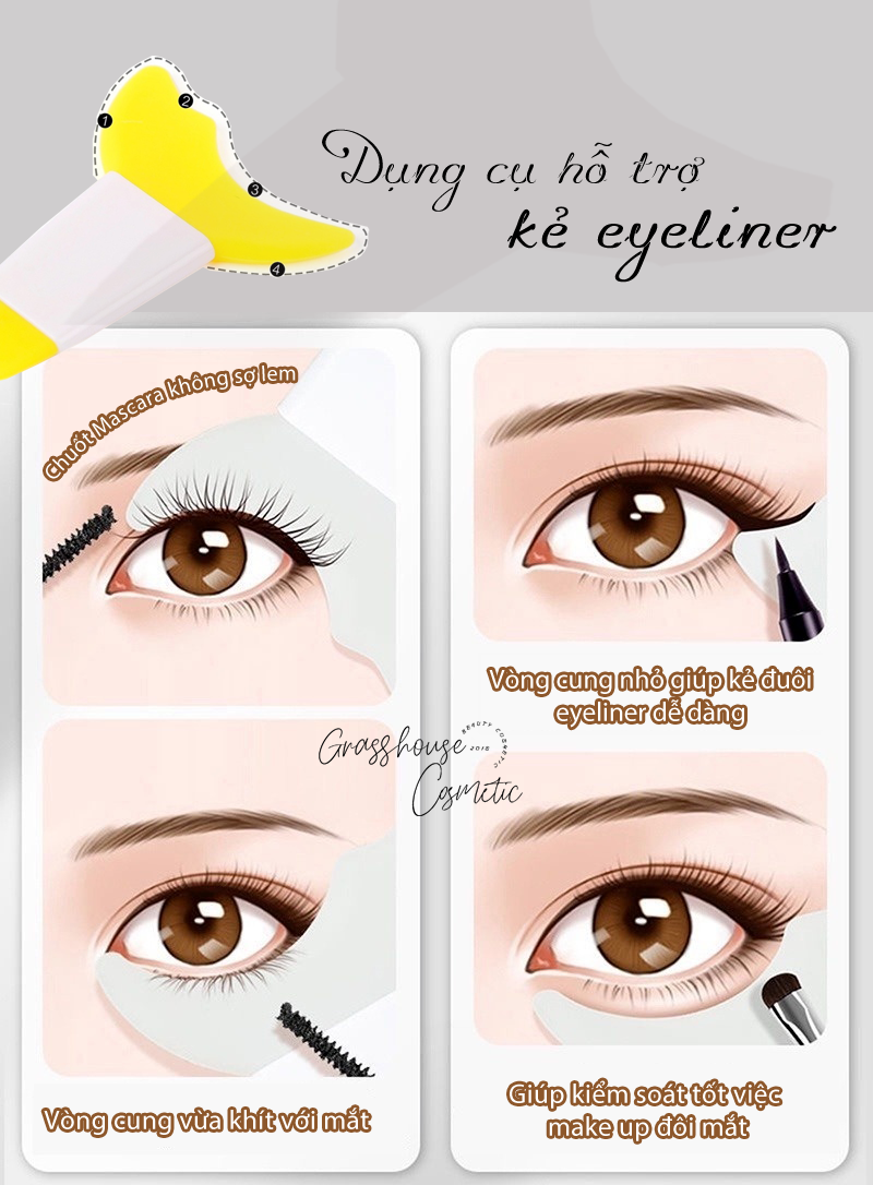 Dụng Cụ Silicone Hỗ Trợ Kẻ Mắt Mascara Đa Năng[micro]