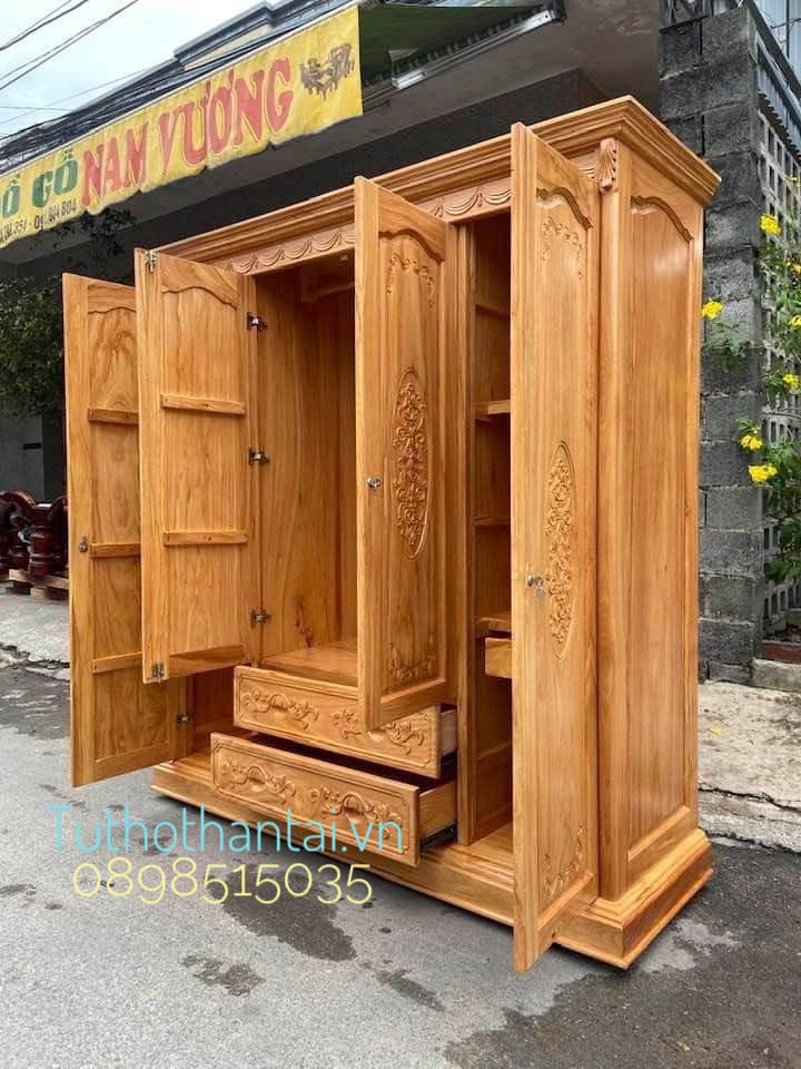 Tủ áo gỗ Gõ Đỏ ( Hàng loại 1 )