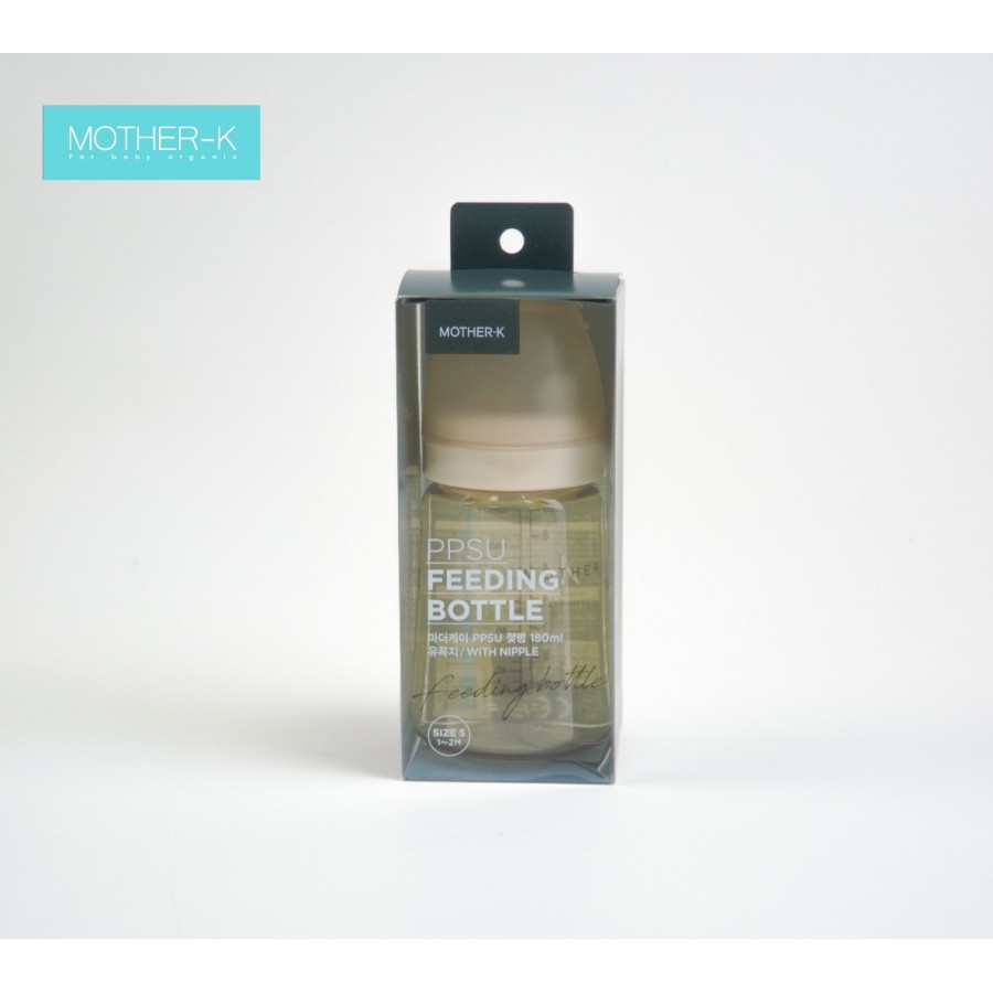 Korean Ppsu Milk Bottle Mother-K 180ml (Cream)