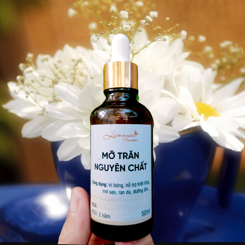 [Freeshiip] Mỡ trăn nguyên chất, mỡ trăn hoa hồng Lam Ngọc hỗ trợ triệt lông sau wax, dưỡng  ẩm, mờ rạn  da, mờ sẹo, làm lành vết bỏng, nứt gót chân, côn trùng cắn - Gami Home