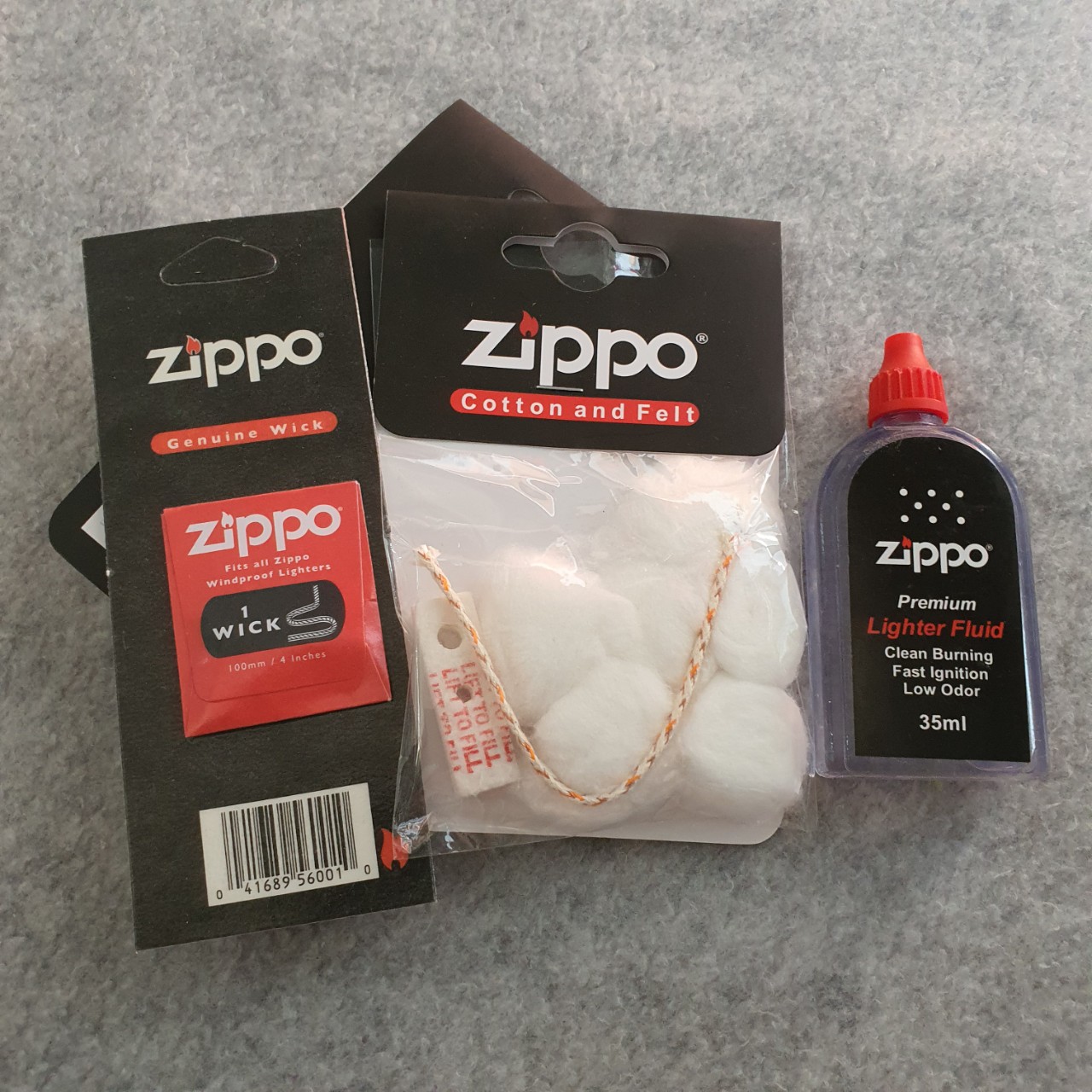 [HCM]Phụ Kiện SET Bông Gòn Zippo ( Kèm Chặn Xăng Và Bấc)