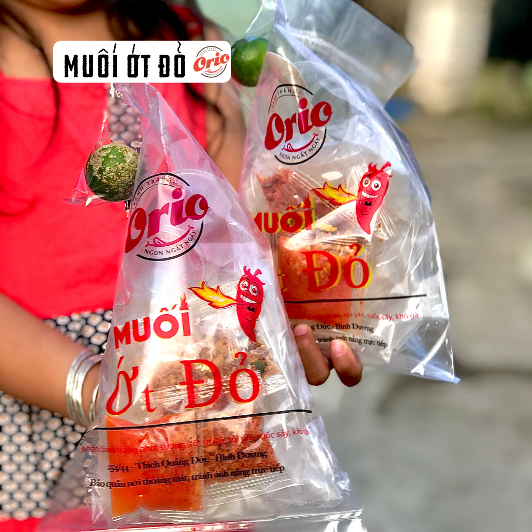 Bánh Tráng Phơi Sương Orio Muối Ớt Đỏ
