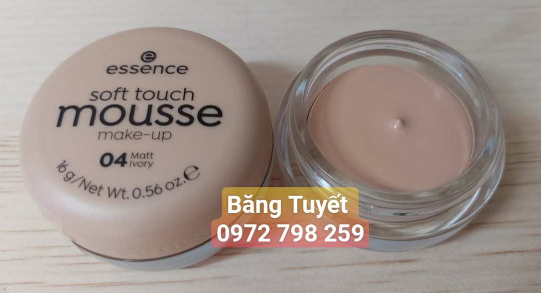 Phấn tươi Đức Essence Soft Touch Mousse 16g kem che khuyết điểm