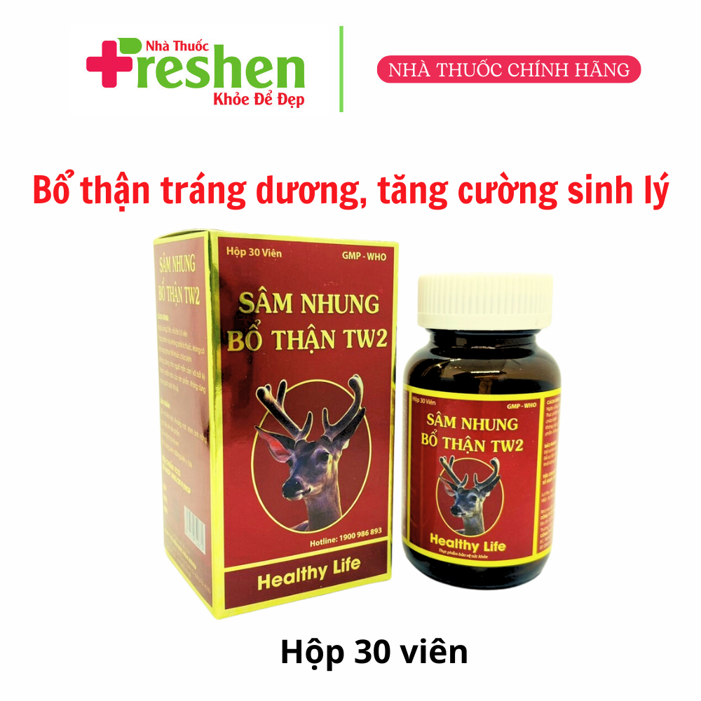 Sâm nhung bổ thận TW 2 Bổ thận, tráng dương, mạnh gân cốt - Lọ 30 viên
