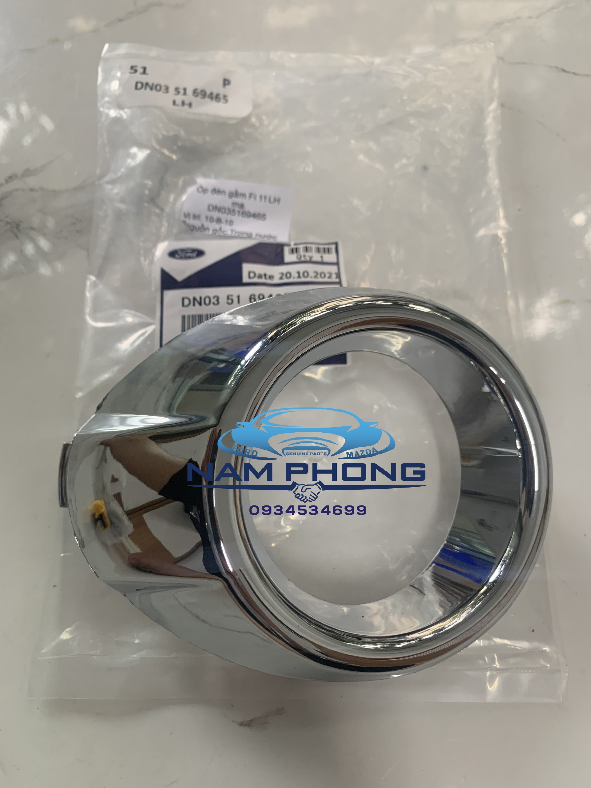 Ốp đèn gầm fiesta ốp đèn sương mù 11-15 mạ crome bên lái lh - dn035169465 / dn0350ya2a64