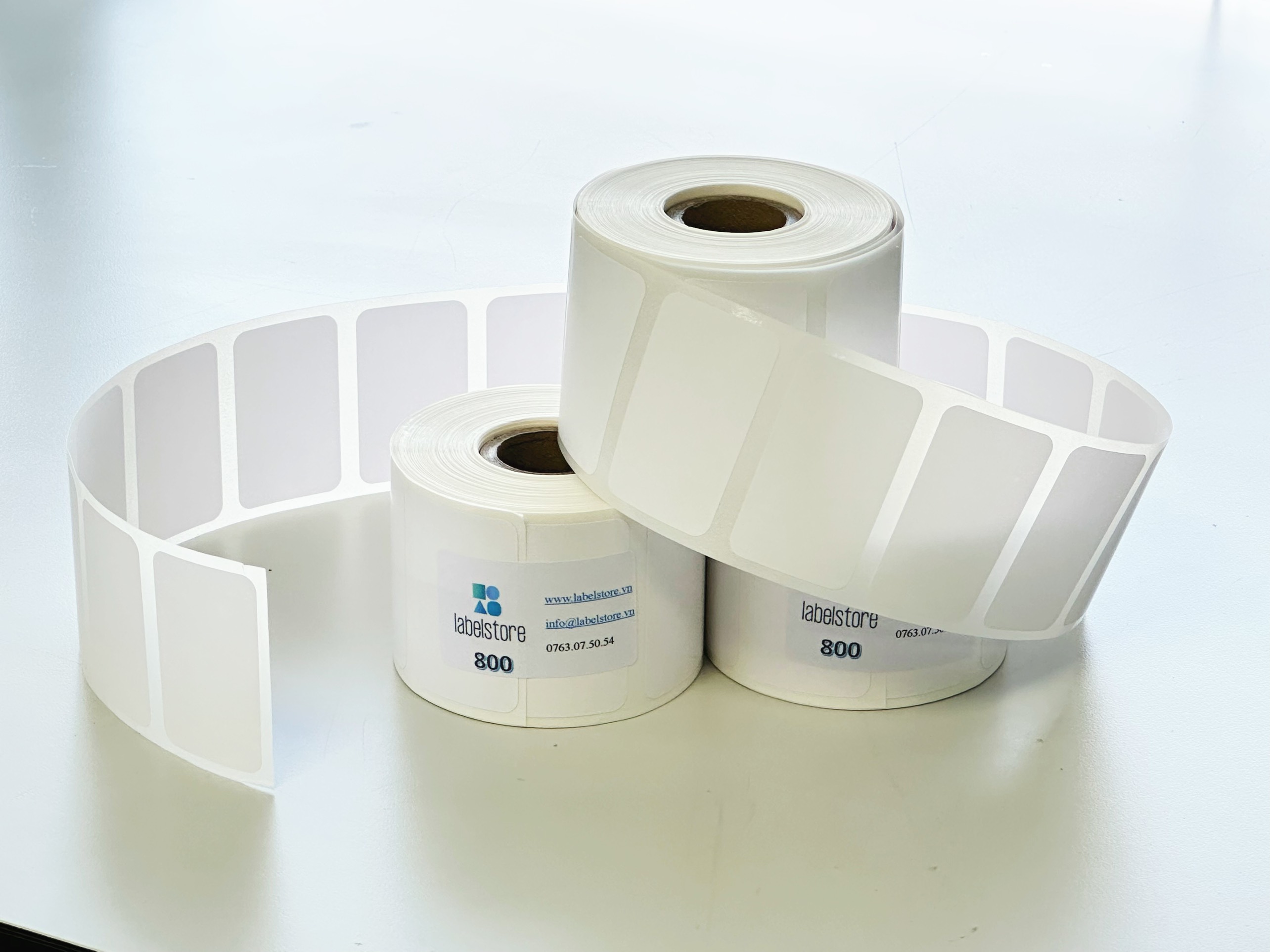 Giấy in tem trà sữa 50x30 - decal nhiệt 50x30 dán ly trà sữa