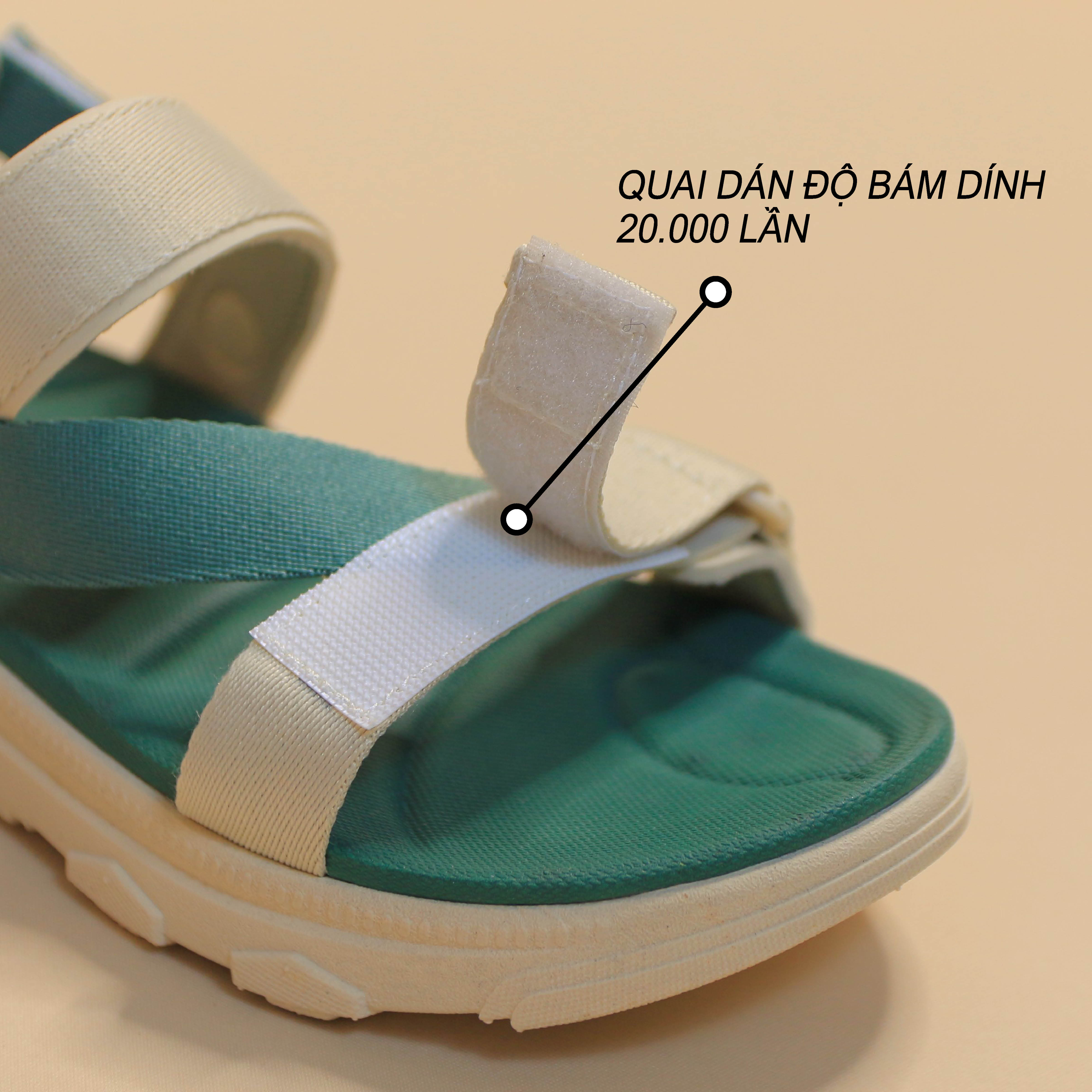Giày Sandal SYNDER SD2 Màu Be Rêu [ kèm hộp + vớ ]