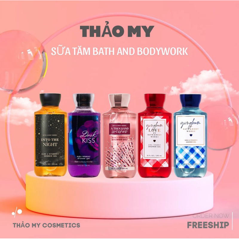 [hcm] Sữa tắm gel tắm Ba th & Body work 295ml - nhiều mùi