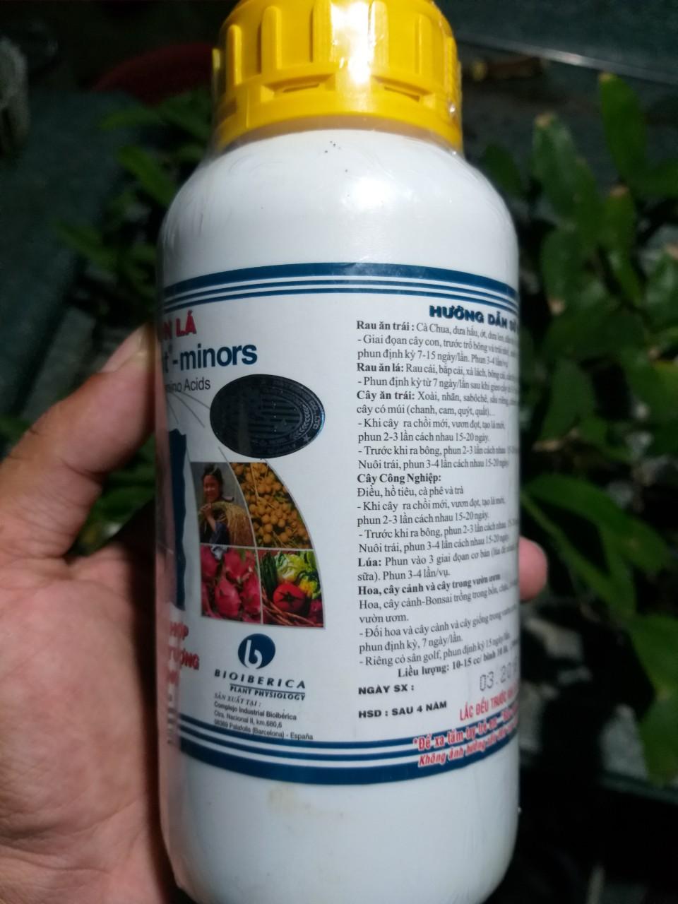 phân bón lá vi lượng amino quelant minos 100ml