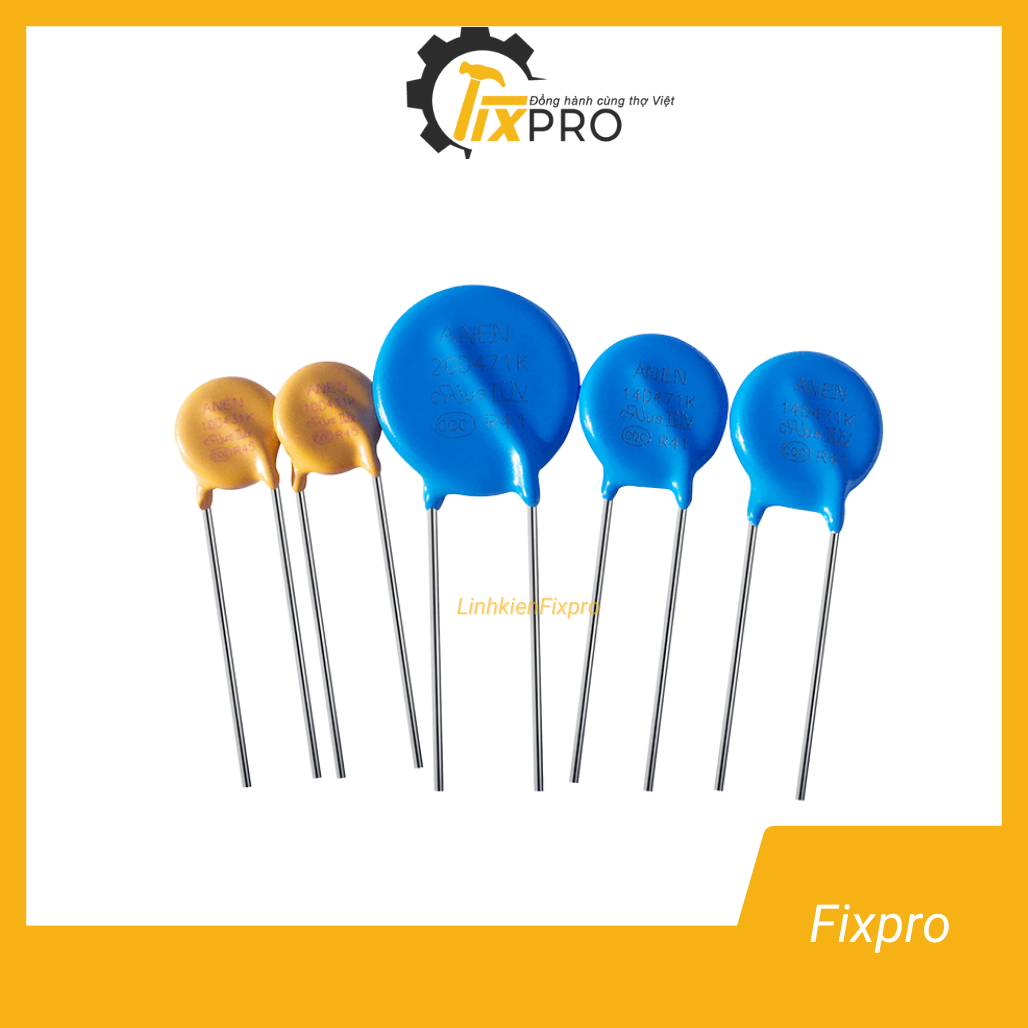 [10 chiếc] Tụ chống sét Varistor 7D151K 150V 7mm chất lượng tốt - Fixpro