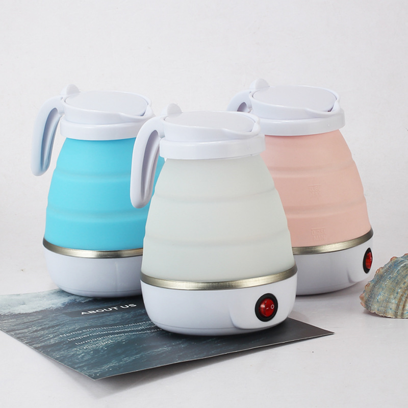 Bình Ấm Đun Nước Siêu Tốc Xếp Gấp Gọn Du Lịch 600ml