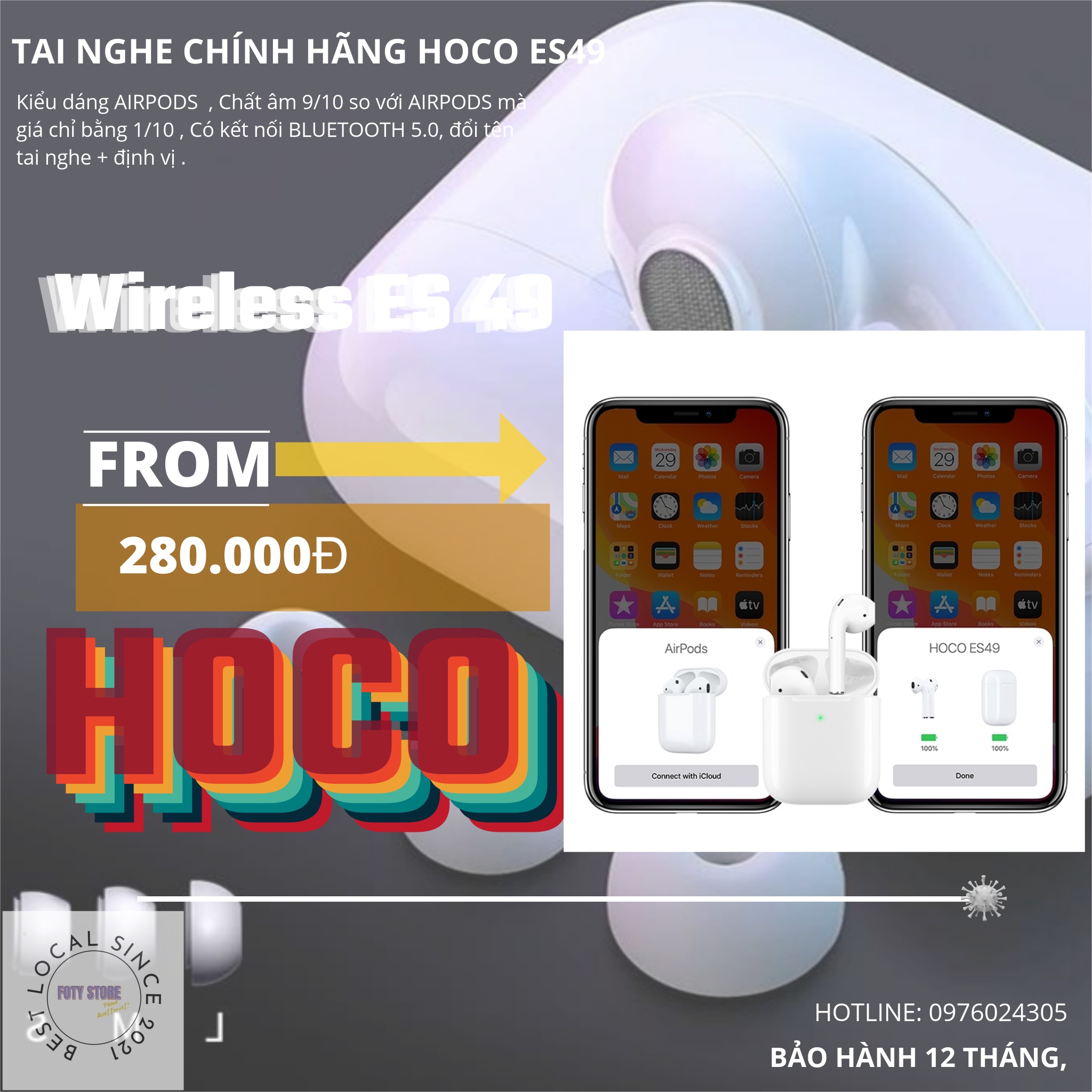 Tai nghe bluetooth Hoco ES49