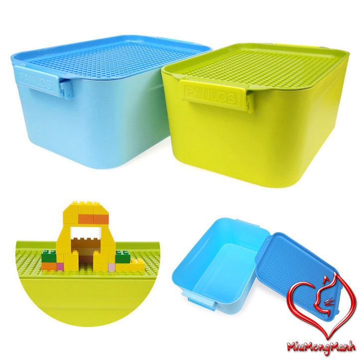 Hộp Đựng Kiêm Hộp Chơi Panlos Đồ Chơi Lắp Ráp Xếp Hình MOC DIY
