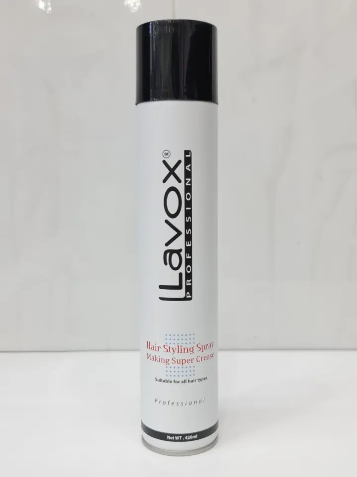 Keo Tạo Nếp Tóc Lavox Hair Styling Spray Making Super Crease Siêu Sóng 420ml