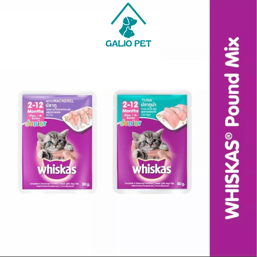 Pate Whiskas Mèo con , túi 80g