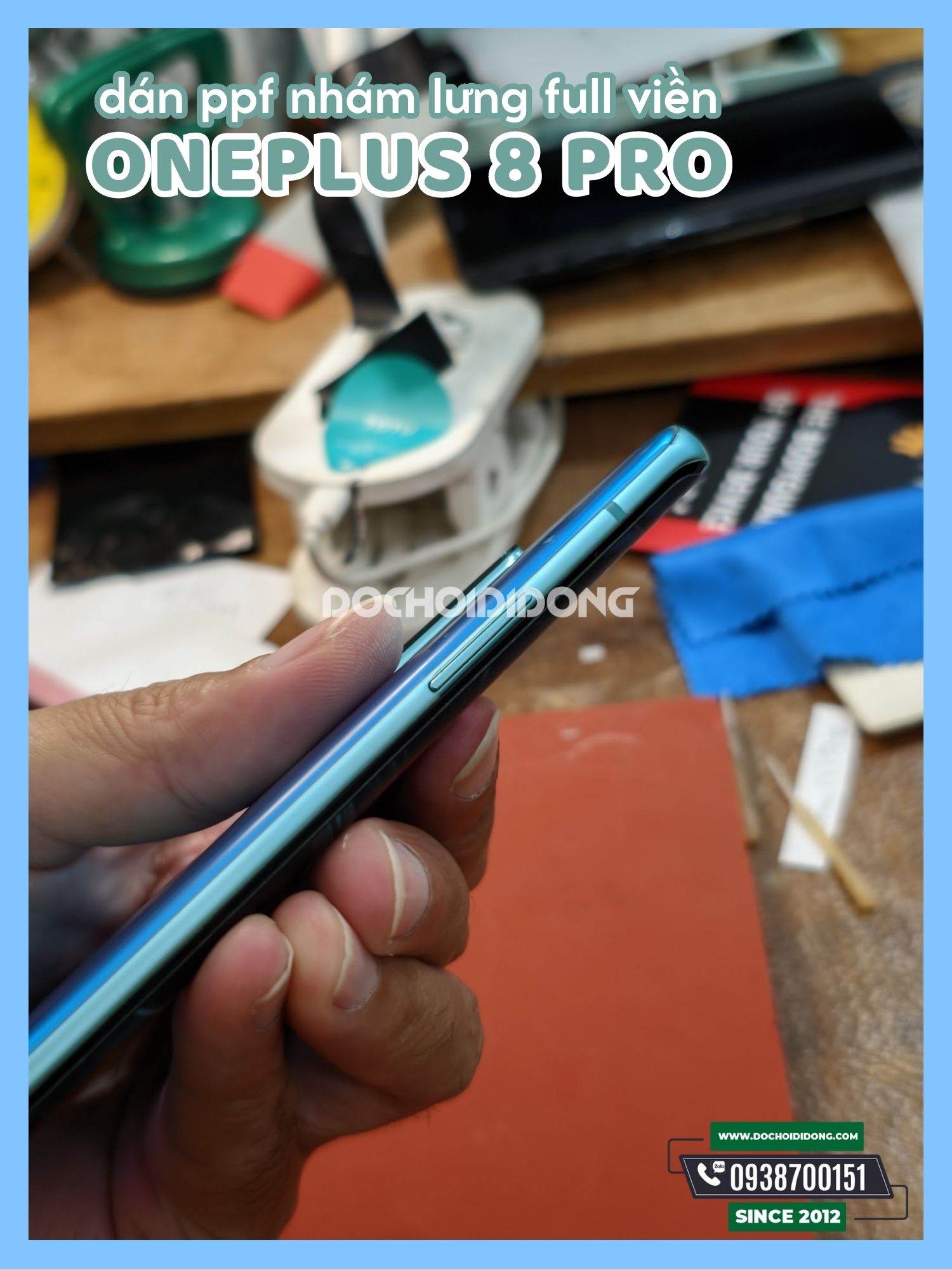 [HCM]Miếng dán PPF OnePlus 8 Pro trong nhám đổi màu