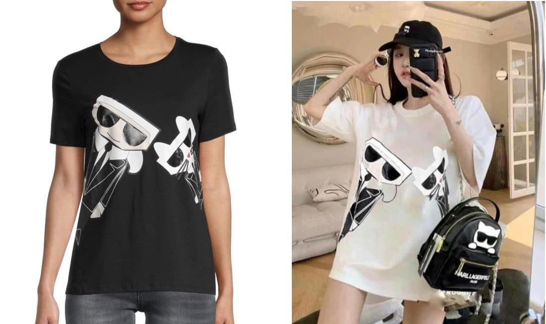 Áo thun nữ Pháp Karl Lagerfeld - hàng Mỹ