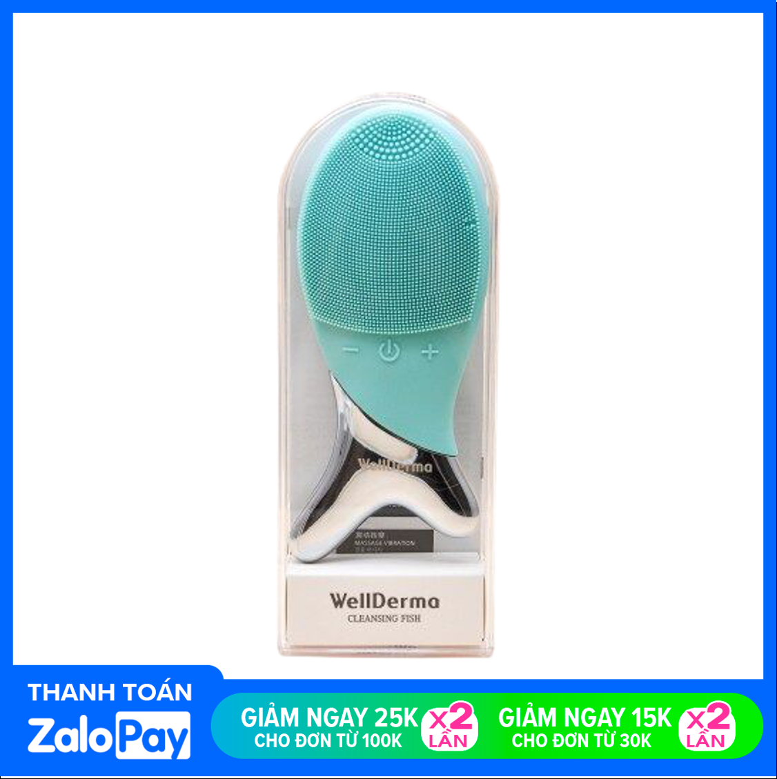 [HCM]Máy rửa mặt massage WellDerma CLEANSING FISH Hàn Quốc