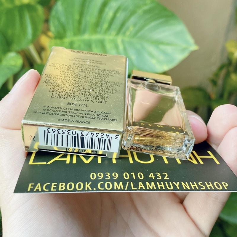 [ CHÍNH HÃNG] Nước hoa mini nữ D&G THE ONE 7,5ml