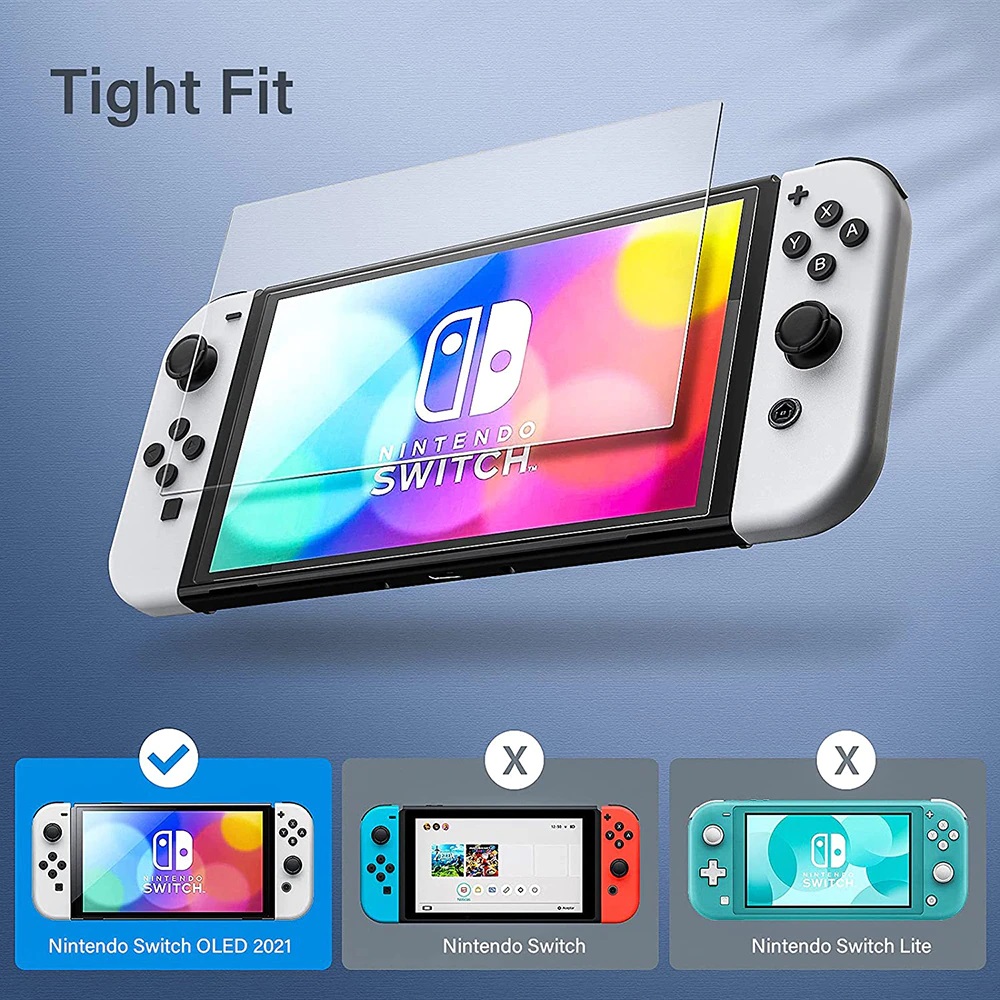 [HCM]-Switch OLED_Miếng dán màn hình cường lực 9H cho máy Nintendo Switch OLED (2021)